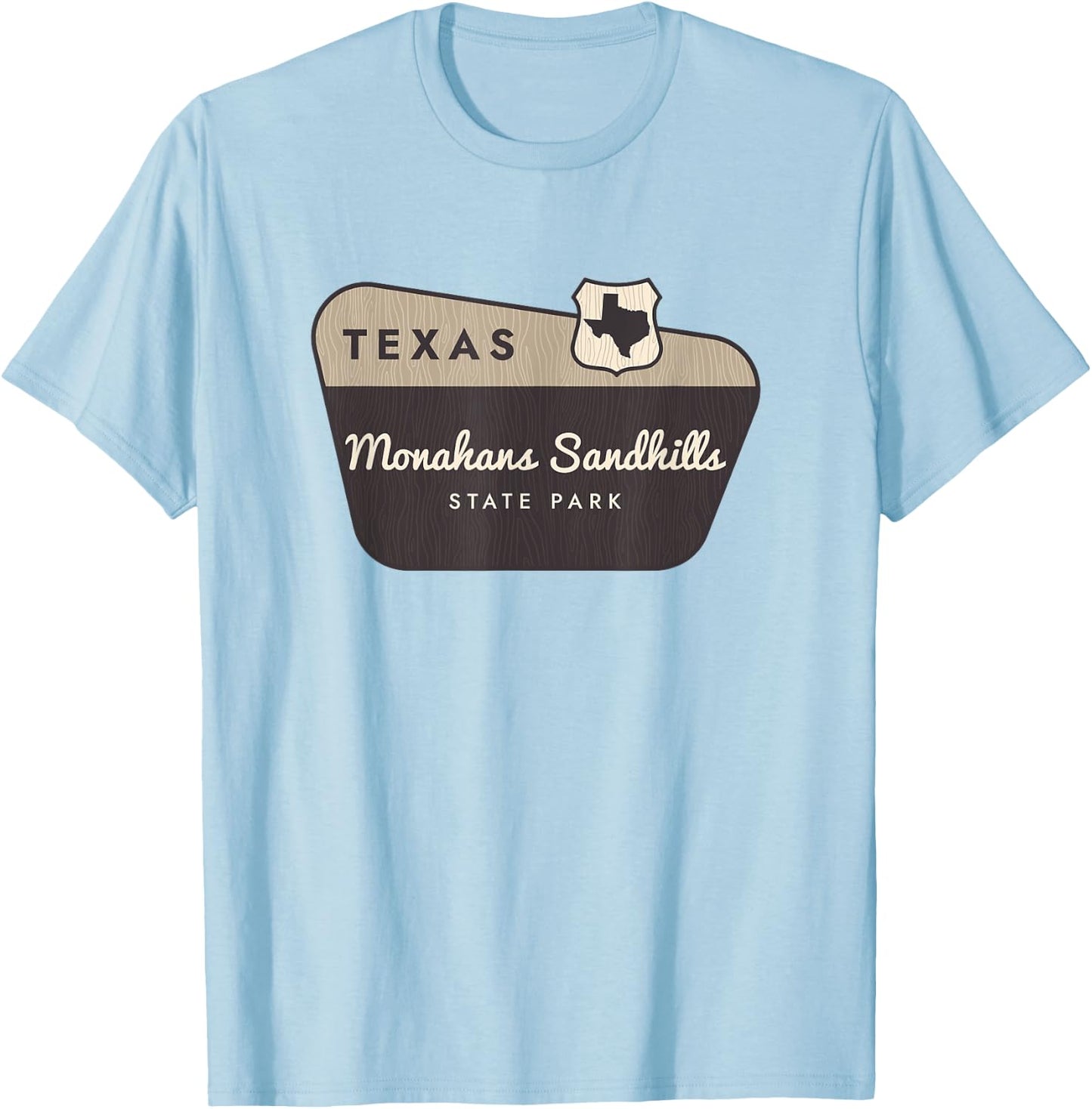 Monahans Sandhills State Park Texas TX Welcome Sign Vacation T-Shirt - T-Shirt | Light Blue