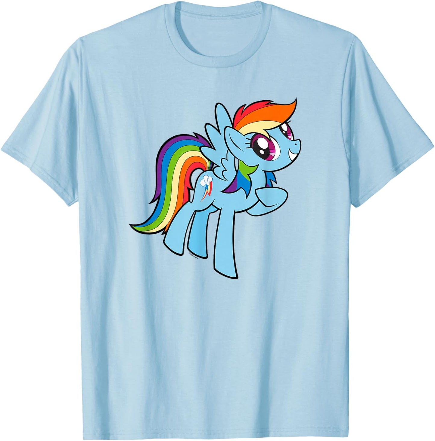 My Little Pony: Friendship is Magic Adorable Rainbow Dash T-Shirt - T-Shirt | Light Blue