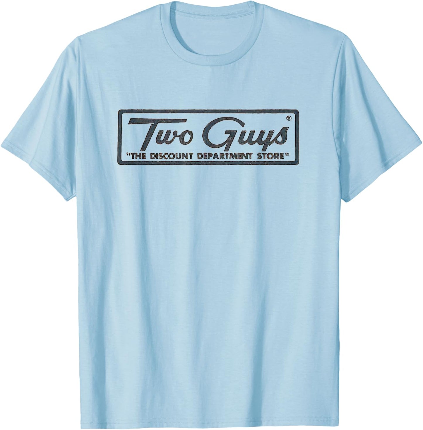 Two Guys Store Retro Vintage T-Shirt - T-Shirt | Light Blue