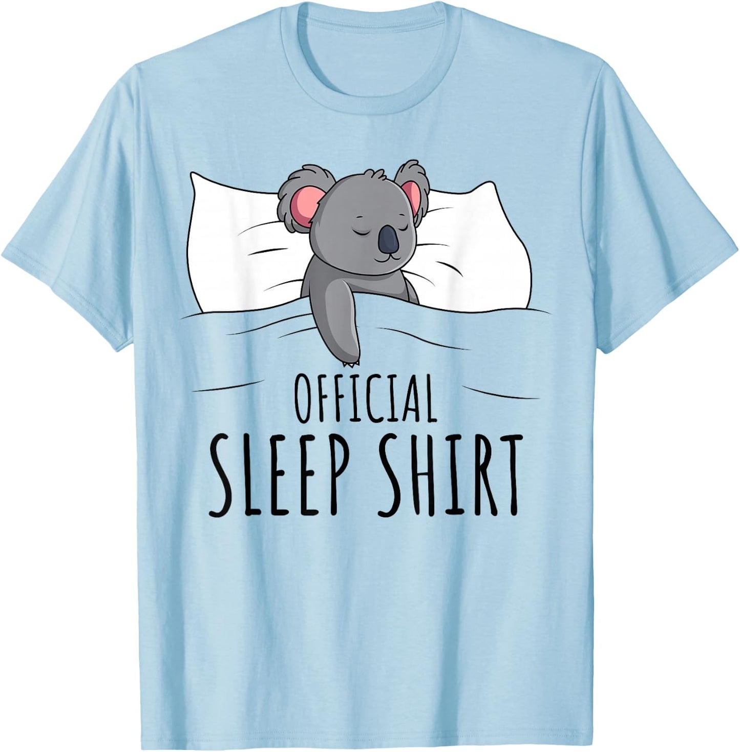 Official Sleep Shirt Koala Lover T-Shirt - T-Shirt | Light Blue