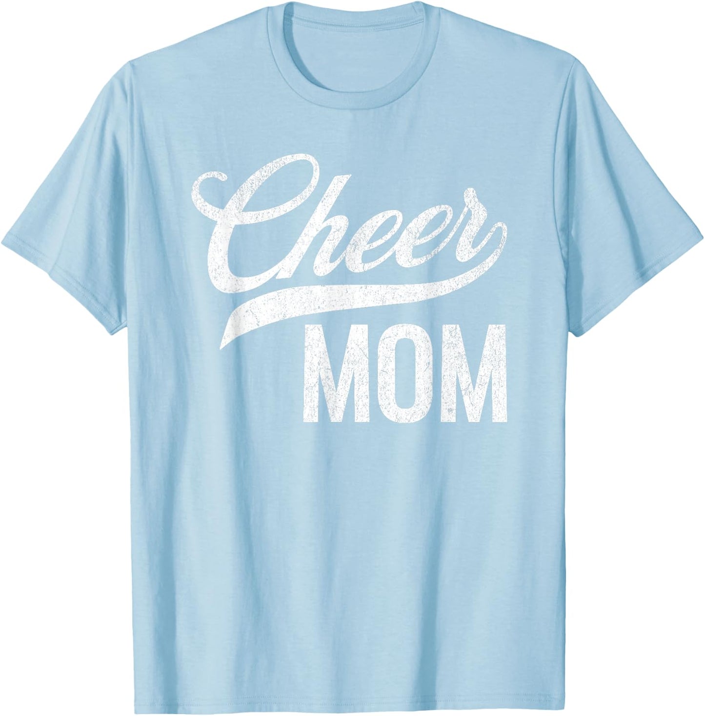 Cheer Mom Green Cheerleading Matching Parents T-Shirt - T-Shirt | Light Blue