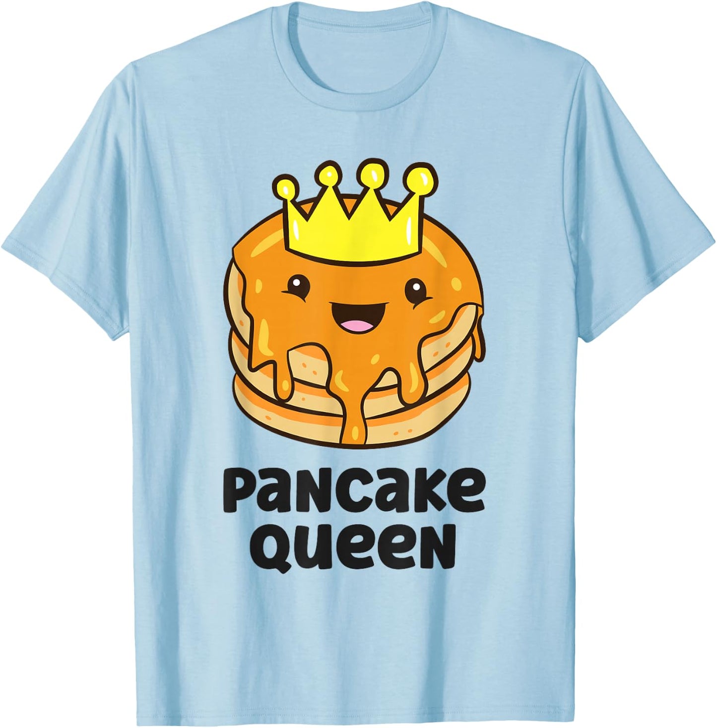 Pancake King Pancake Maker Funny Pancake T-Shirt - T-Shirt | Light Blue
