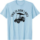 This Is How I Roll Funny Golf Cart Humor Distressed Design T-Shirt - T-Shirt | Light Blue