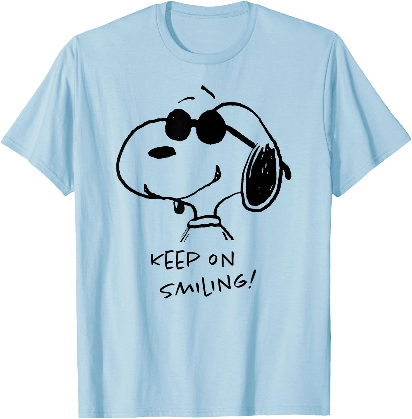 Peanuts - Cool Joe Keep On Smiling T-Shirt - T-Shirt | Light Blue