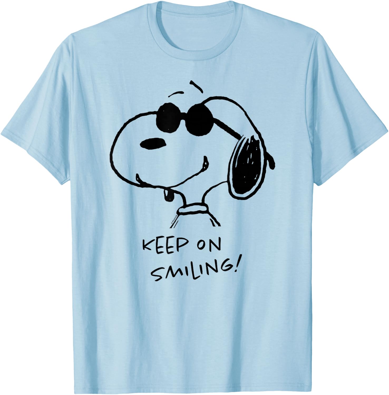 Peanuts - Cool Joe Keep On Smiling T-Shirt - T-Shirt | Light Blue