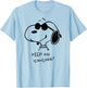 Peanuts - Cool Joe Keep On Smiling T-Shirt - T-Shirt | Light Blue