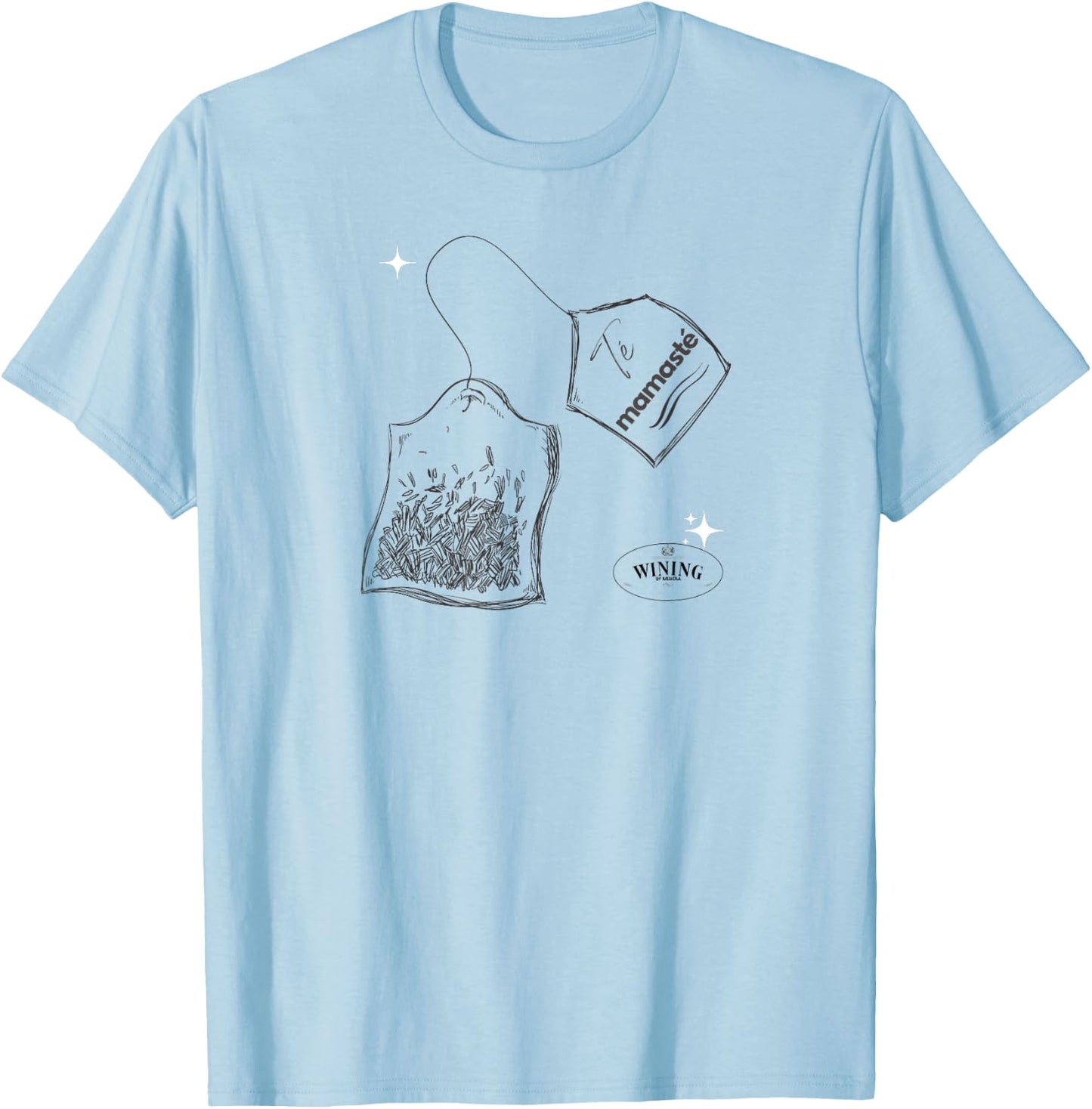 Tea Namaste T-Shirt - T-Shirt | Light Blue
