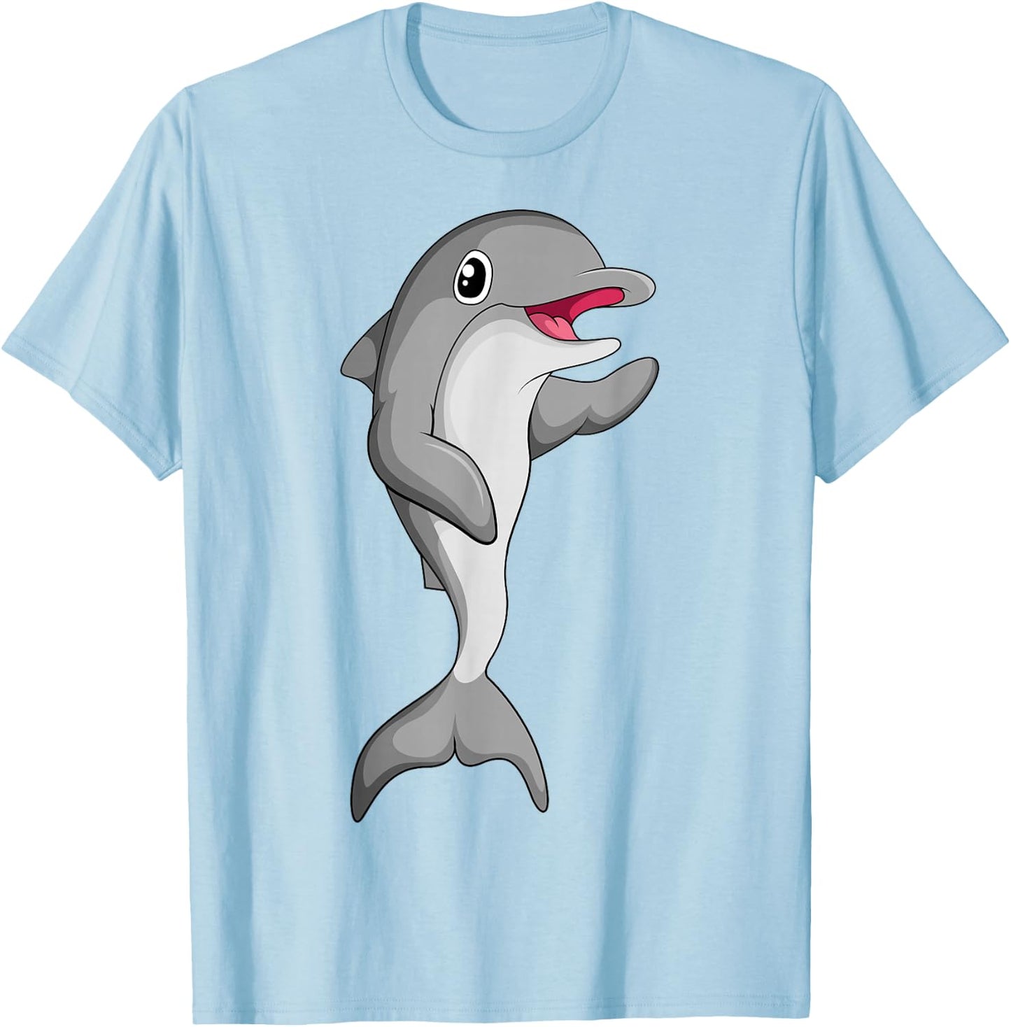 Dolphin Children's Girls Boys Dolphins T-Shirt - T-Shirt | Light Blue