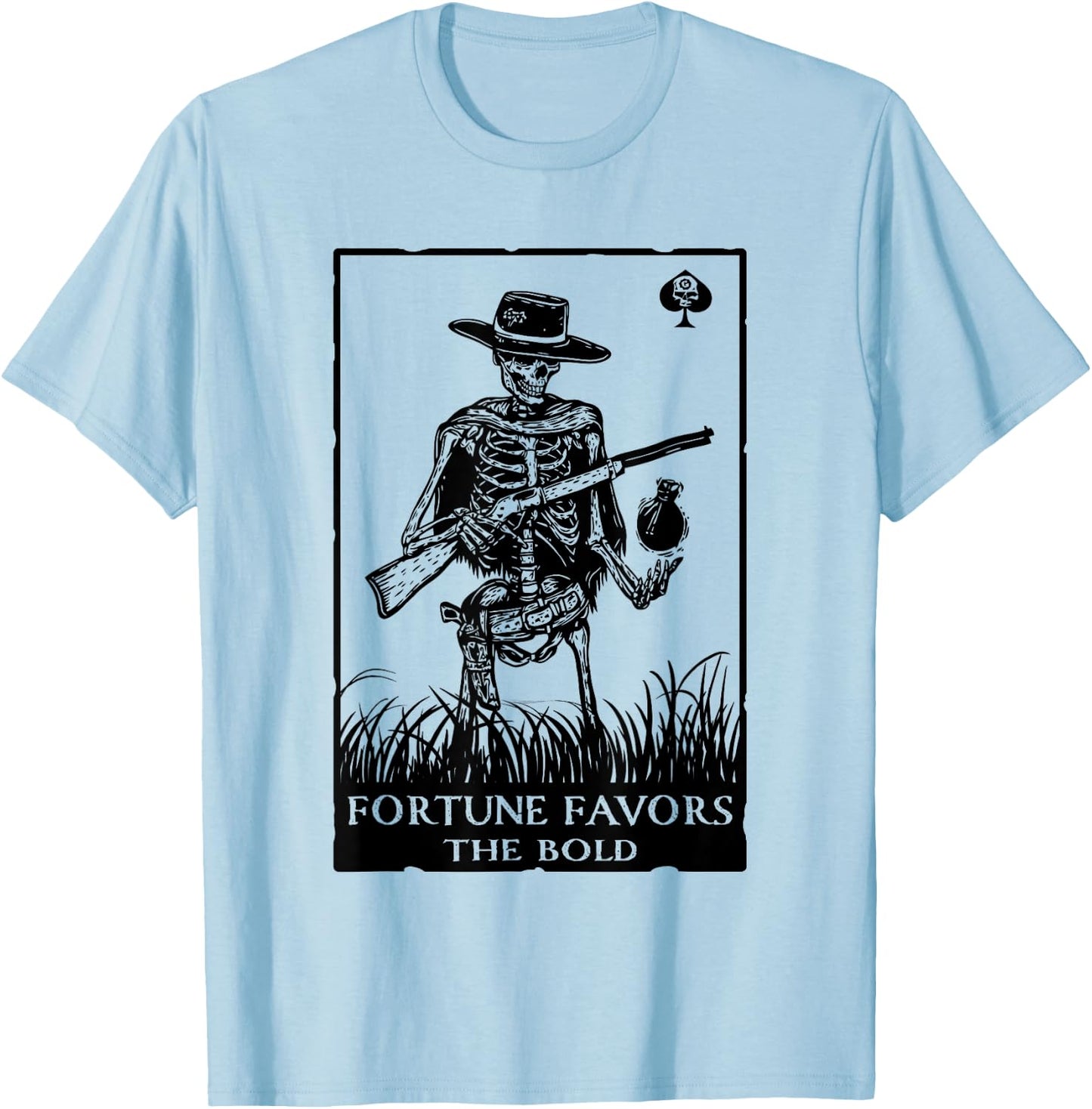 Fortune Favors The Bold Apparel T-Shirt - T-Shirt | Light Blue