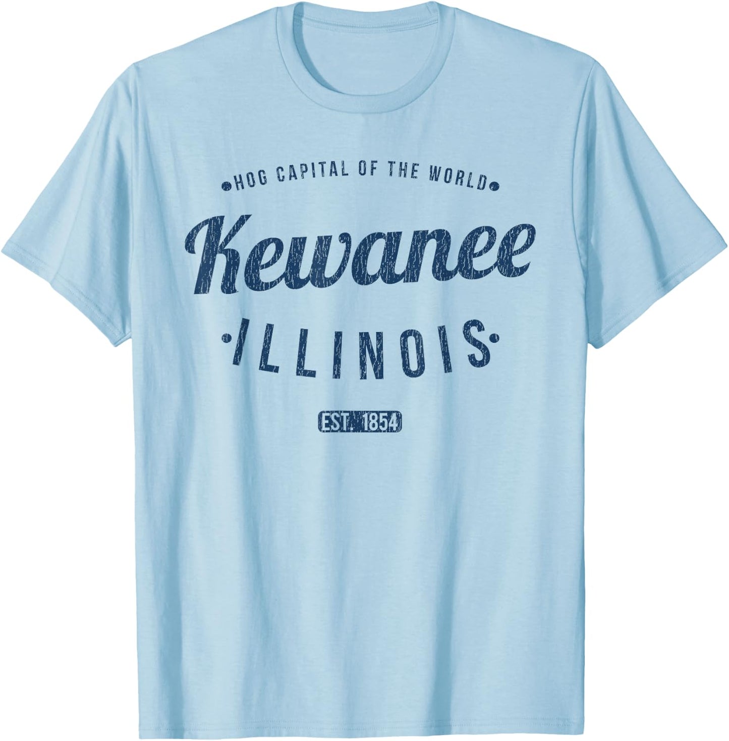 Kewanee Illinois Retro Vintage Souvenir IL Kewanee T-Shirt - T-Shirt | Light Blue