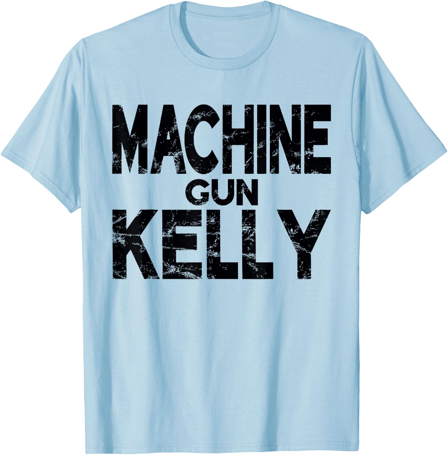 Official Machine Gun Kelly Distress Logo T-Shirt - T-Shirt | Light Blue