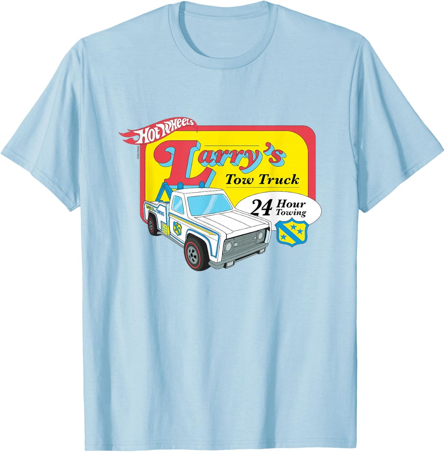 Hot Wheels Larry's Tow Truck T-Shirt - T-Shirt | Light Blue