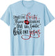 Dance Like Frosty Shine Like Rudolph Love Like Jesus Xmas T-Shirt - T-Shirt | Light Blue