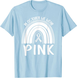 Breast Cancer Awareness Month T-Shirt - T-Shirt | Light Blue