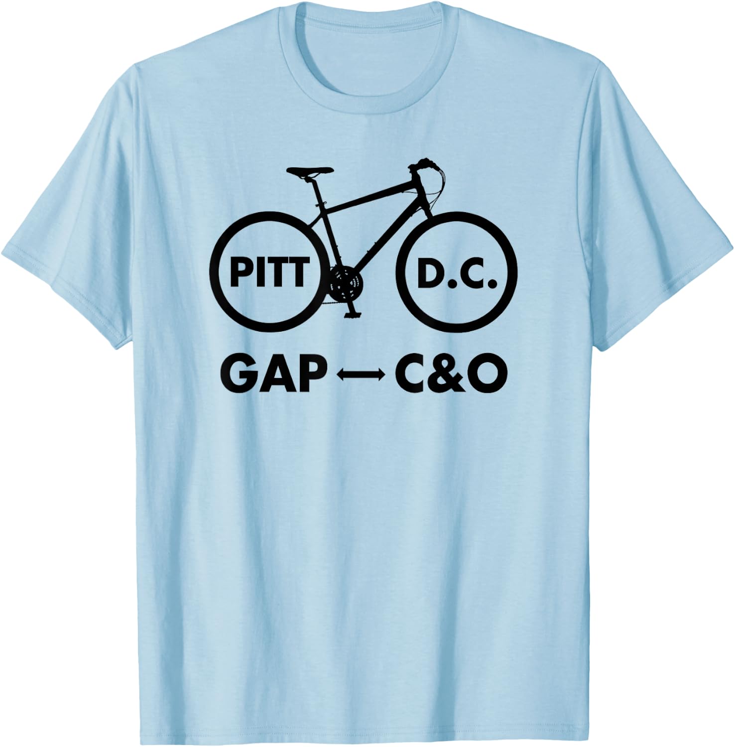 C&O Canal Towpath - GAP Pittsburgh Washington D.C. T-Shirt - T-Shirt | Light Blue