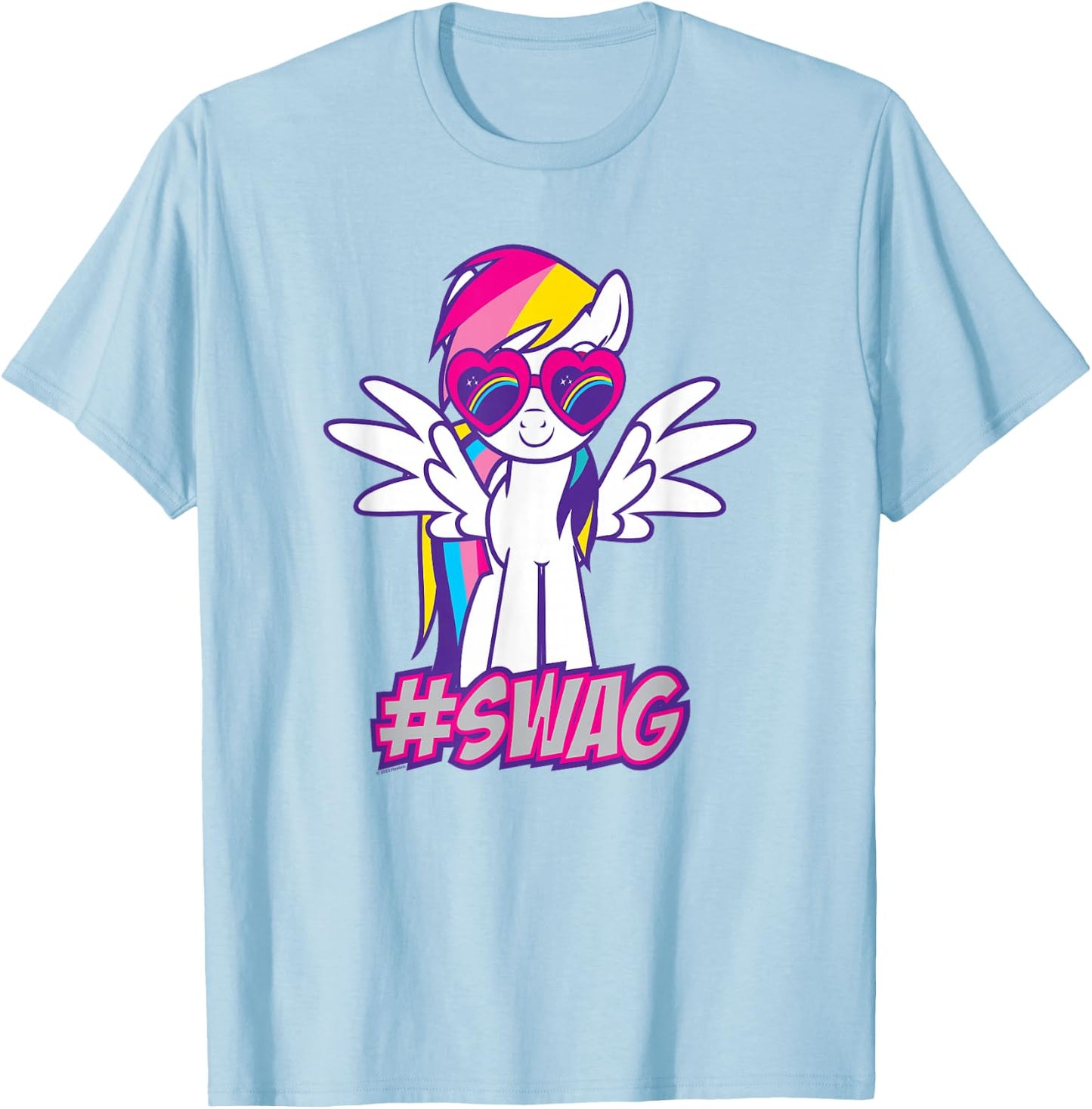 My Little Pony: Friendship Is Magic Rainbow Dash Swag T-Shirt - T-Shirt | Light Blue
