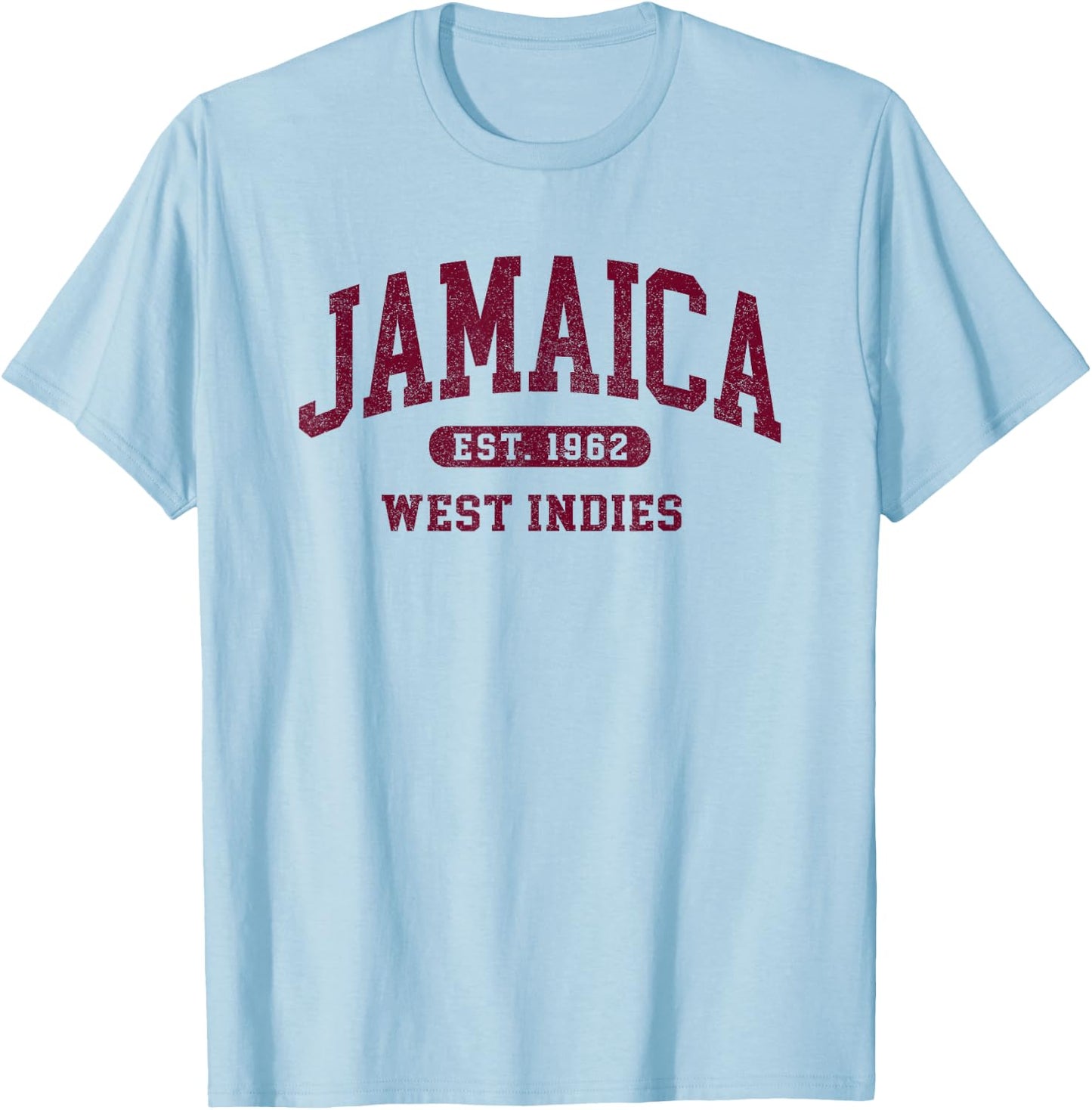 Retro Jamaica Est 1962 Vintage Jamaican Men Souvenir T-Shirt - T-Shirt | Light Blue