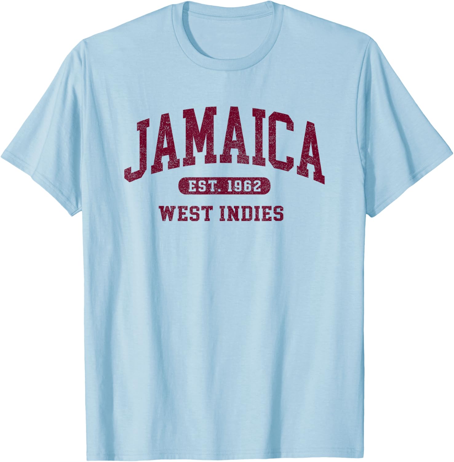 Retro Jamaica Est 1962 Vintage Jamaican Men Souvenir T-Shirt - T-Shirt | Light Blue