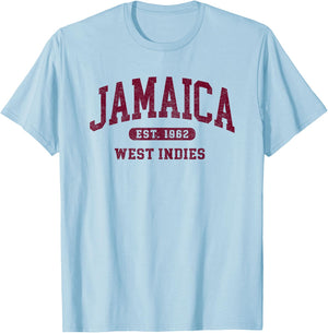 Retro Jamaica Est 1962 Vintage Jamaican Men Souvenir T-Shirt - T-Shirt | Light Blue
