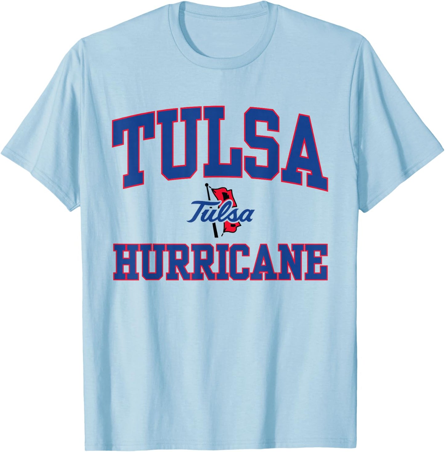 Tulsa Golden Hurricane | Official NCAA Merch | NCAFTUL05 T-Shirt - T-Shirt | Light Blue