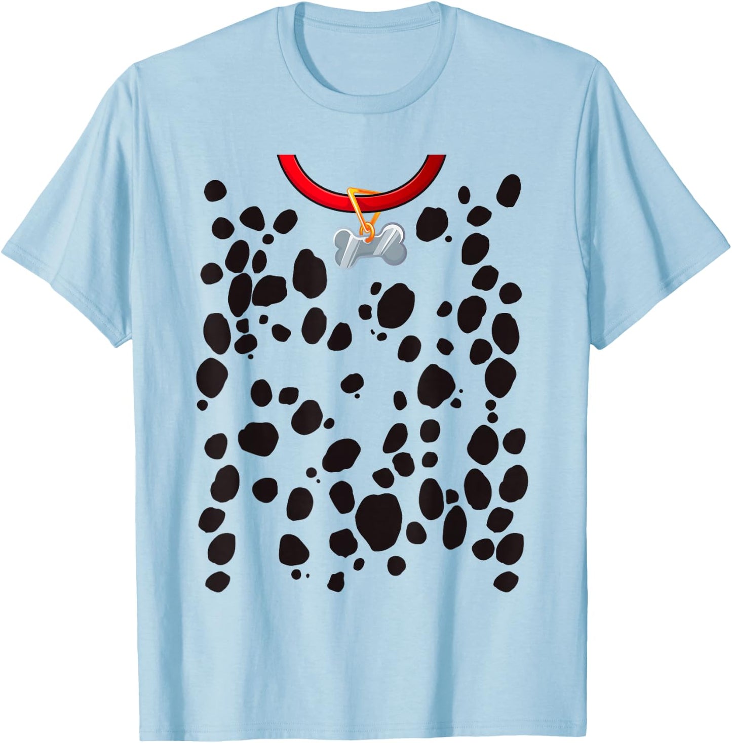 Dalmatian Costume Print Dog Dalmatians Halloween Adult Kids T-Shirt - T-Shirt | Light Blue