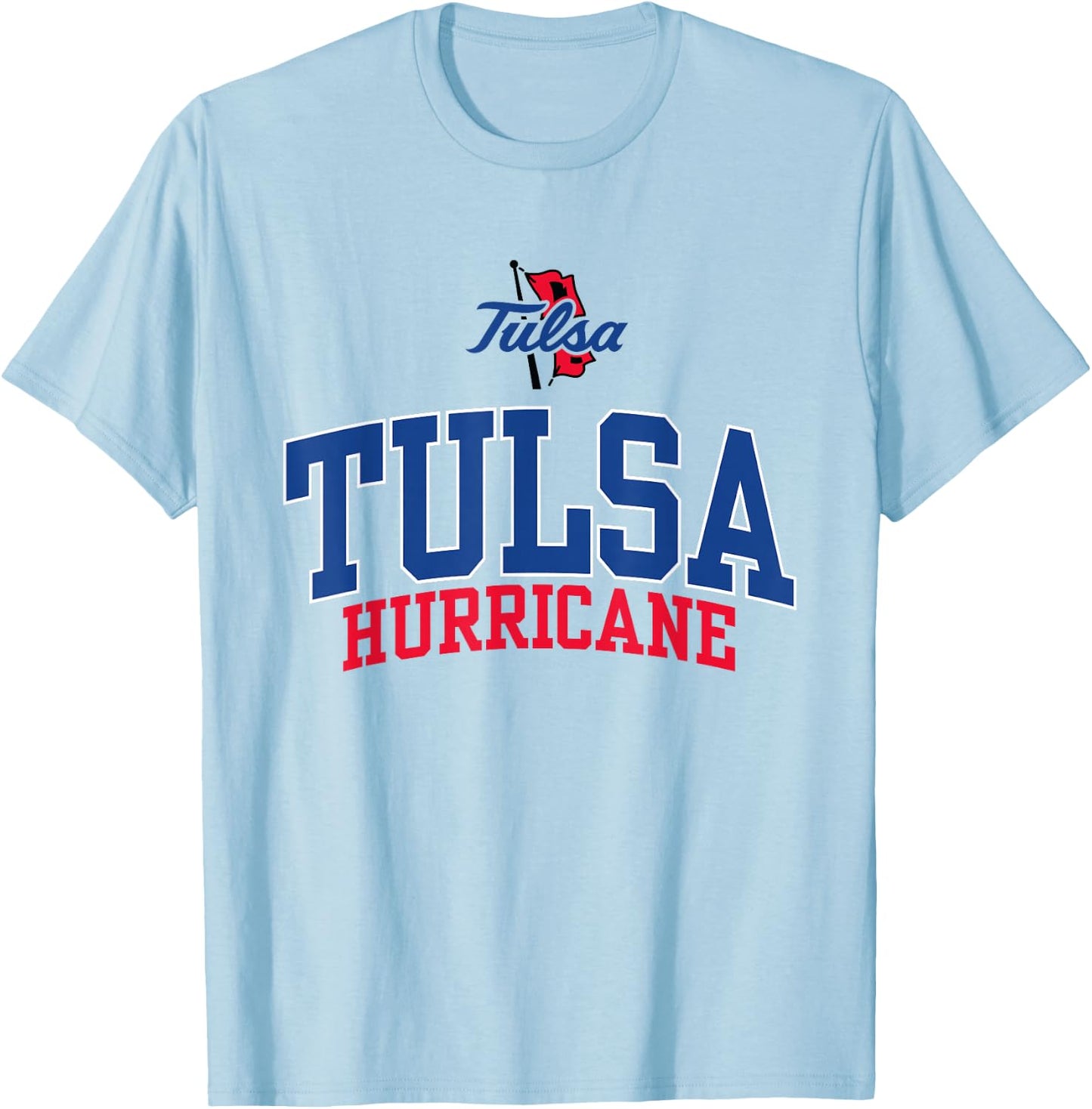 Tulsa Golden Hurricane | Official NCAA Merch | NCAFTUL04 T-Shirt - T-Shirt | Light Blue