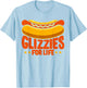 Glizzy Gobbler Glizzies for life Hot Dog T-Shirt - T-Shirt | Light Blue