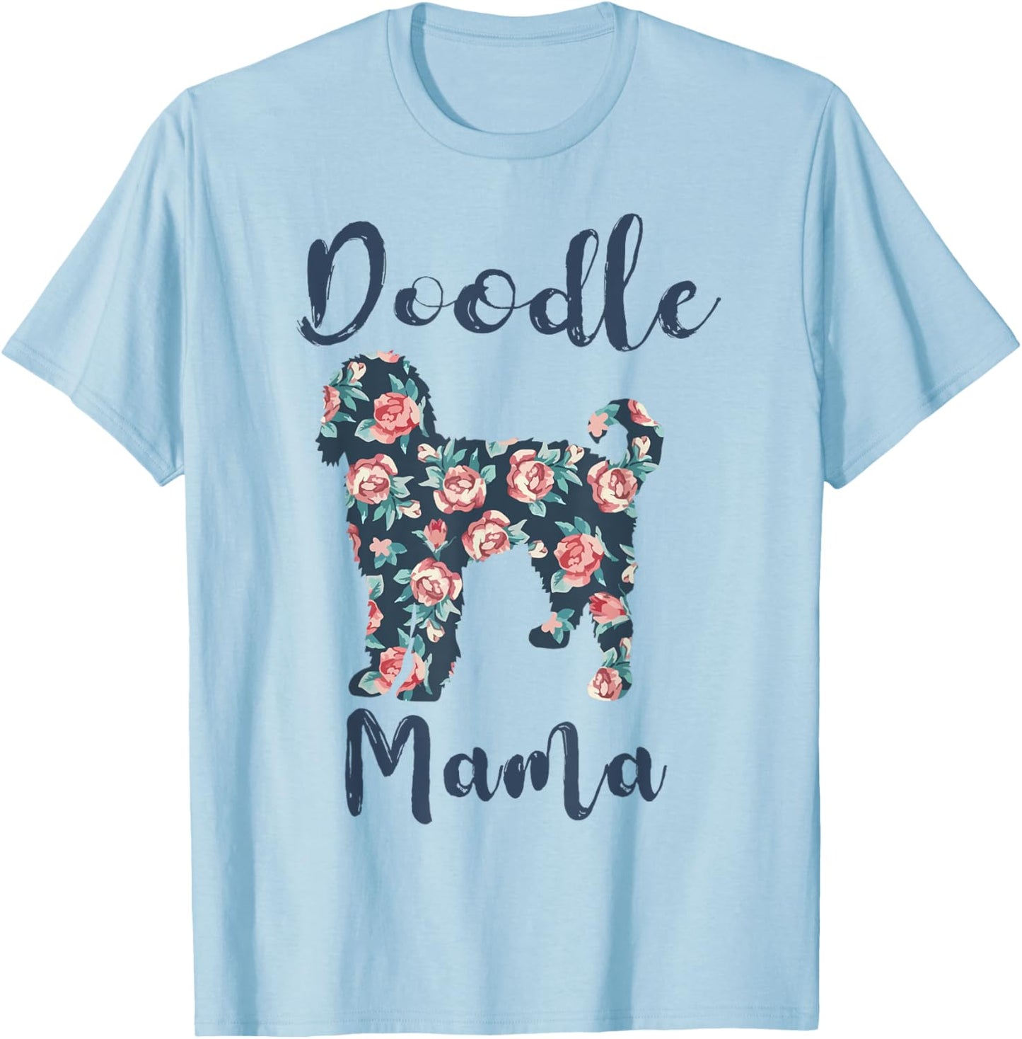 Golden-Doodle Mom Shirt Doodle Mama Women T-Shirt - T-Shirt | Light Blue