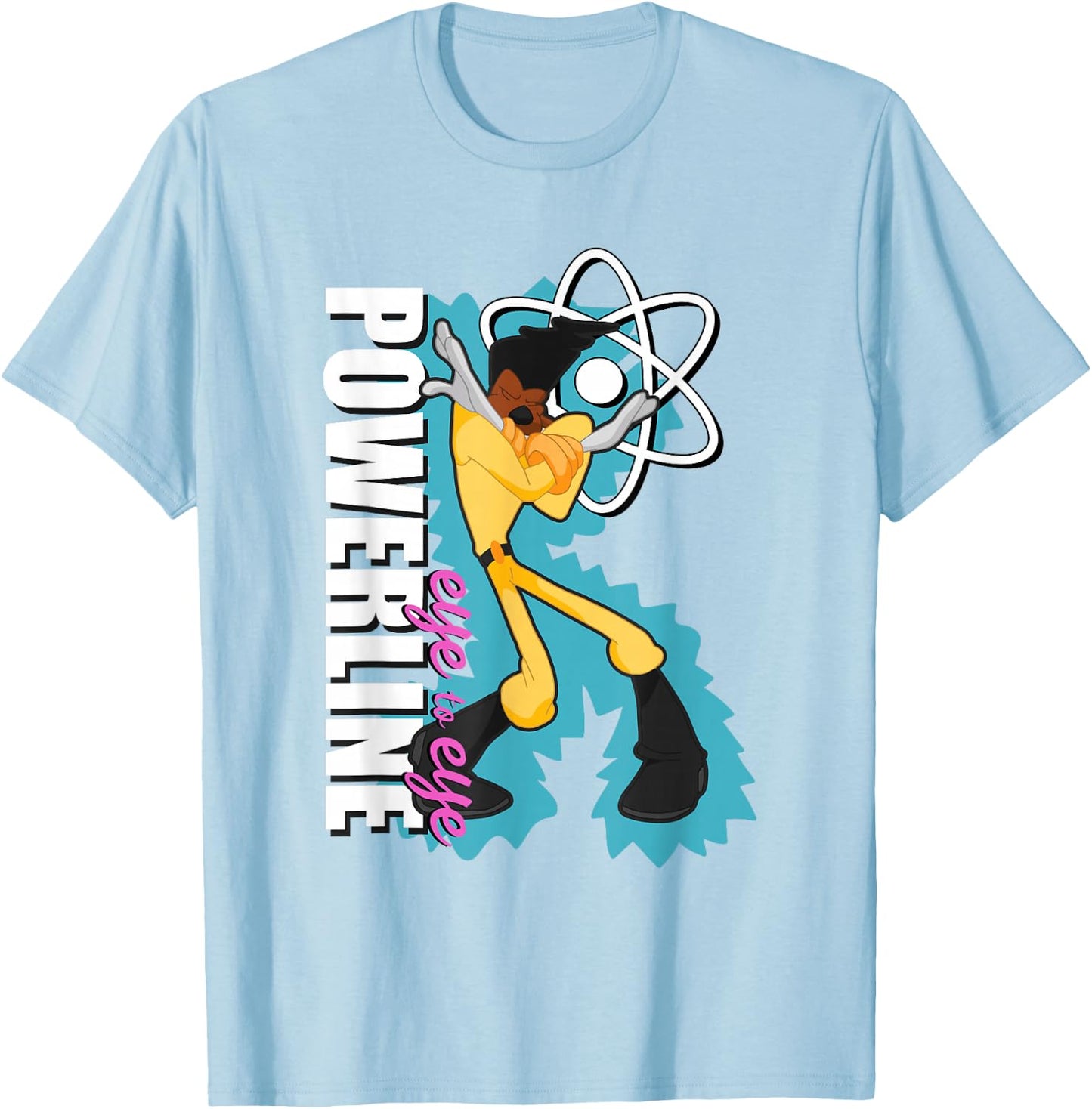 Disney A Goofy Movie Powerline Eye to Eye Dancing Portrait T-Shirt - T-Shirt | Light Blue