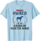 Proudly Owned By A Horse - Father Mother American Quarter T-Shirt - T-Shirt | Light Blue