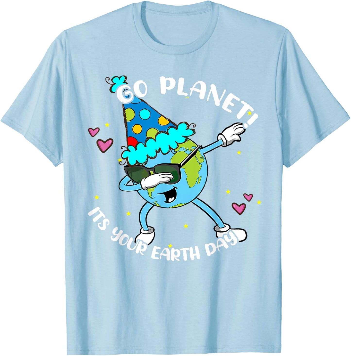 Kids Go Planet Its Your Earth Day Shirt Cute Boy Toddler T-Shirt - T-Shirt | Light Blue