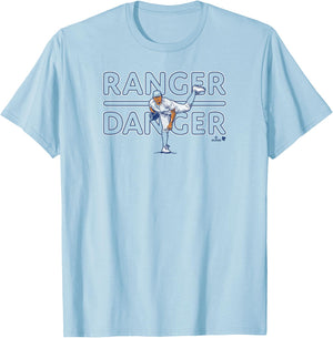 Ranger Suárez - Ranger Danger - Philadelphia Baseball T-Shirt - T-Shirt | Light Blue