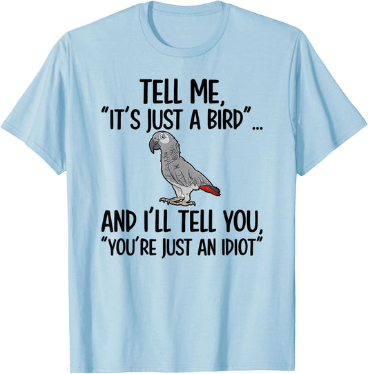 African Grey Owner African Grey Parrot Lover T-Shirt - T-Shirt | Light Blue