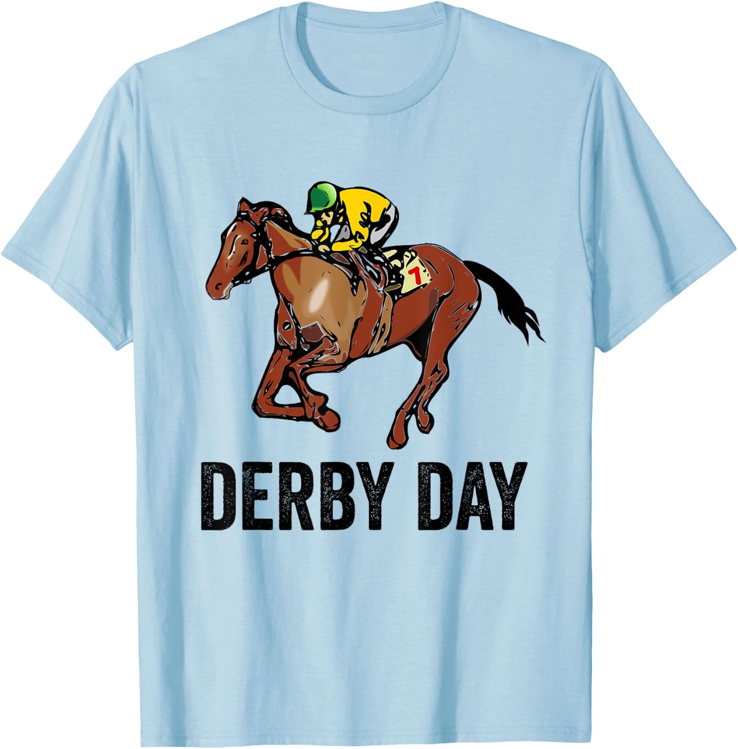 Derby Day Shirt Women Jockey Horse Racing T-Shirt - T-Shirt | Light Blue