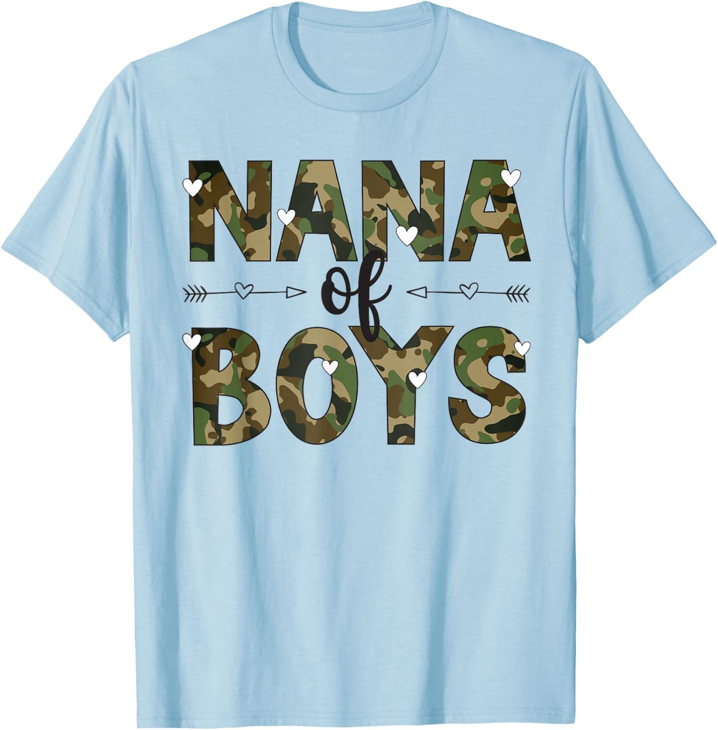 Nana Of Boys Nana Grandma Boy Nana T-Shirt - T-Shirt | Light Blue