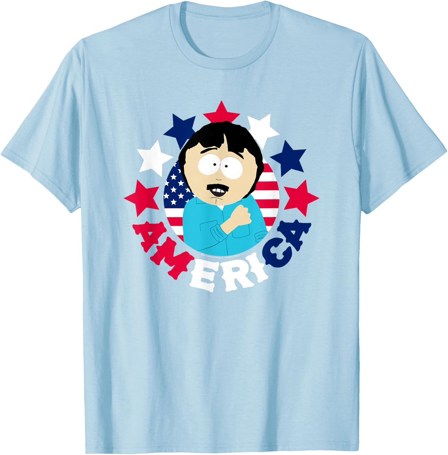 South Park AMERICA! T-Shirt - T-Shirt | Light Blue