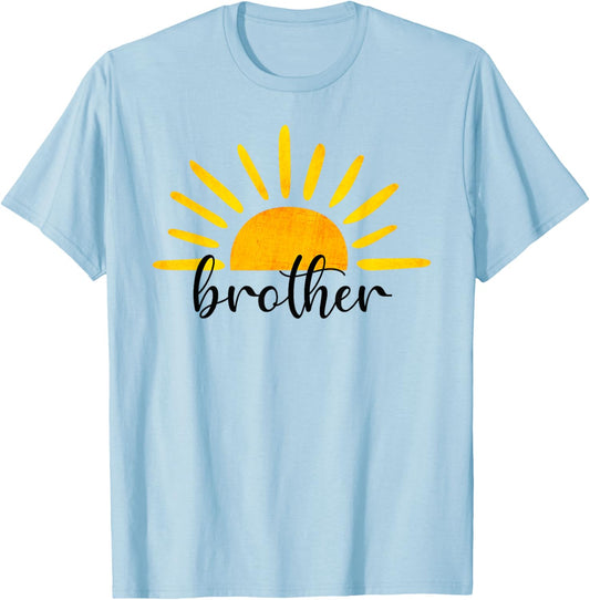Brother of The Birthday First Trip Around the Sun Birthday T-Shirt - T-Shirt | Light Blue