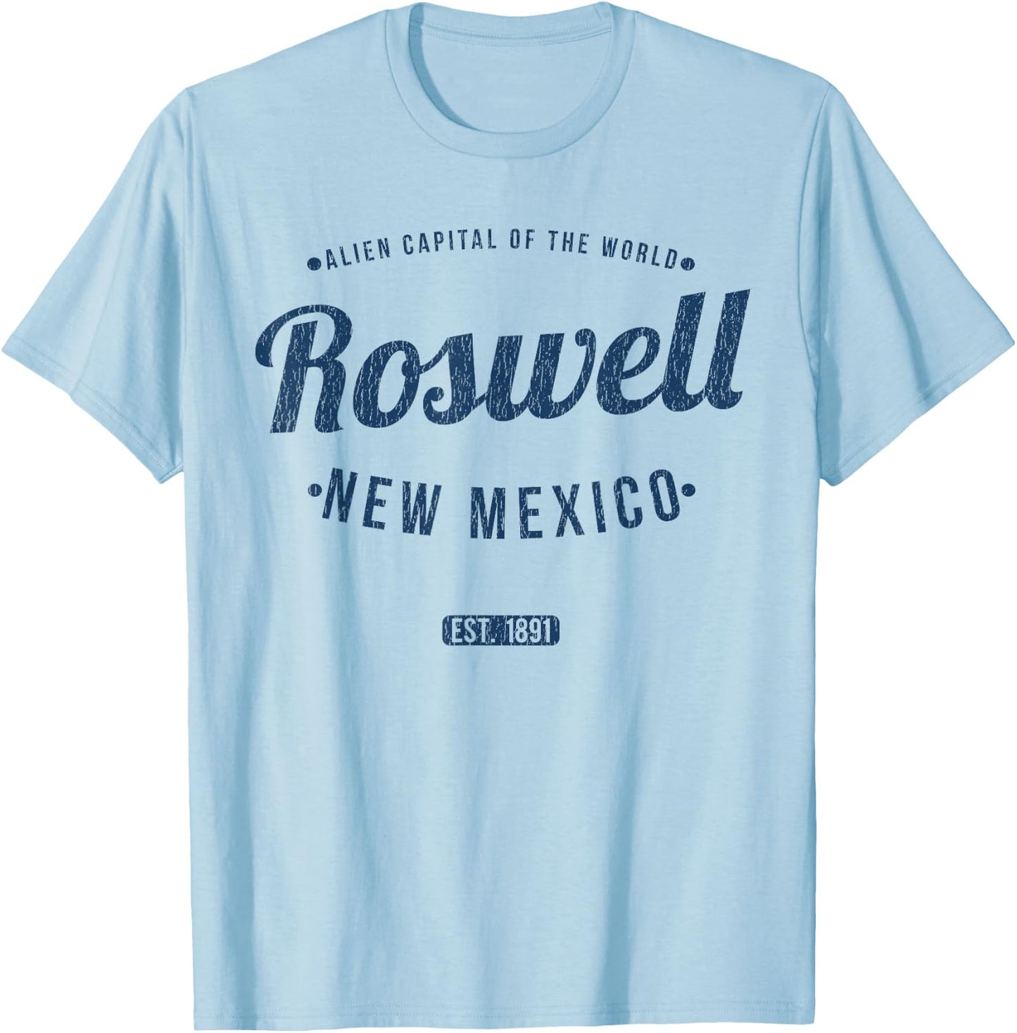 Roswell New Mexico Vintage Travel Souvenir Roswell T-Shirt - T-Shirt | Light Blue