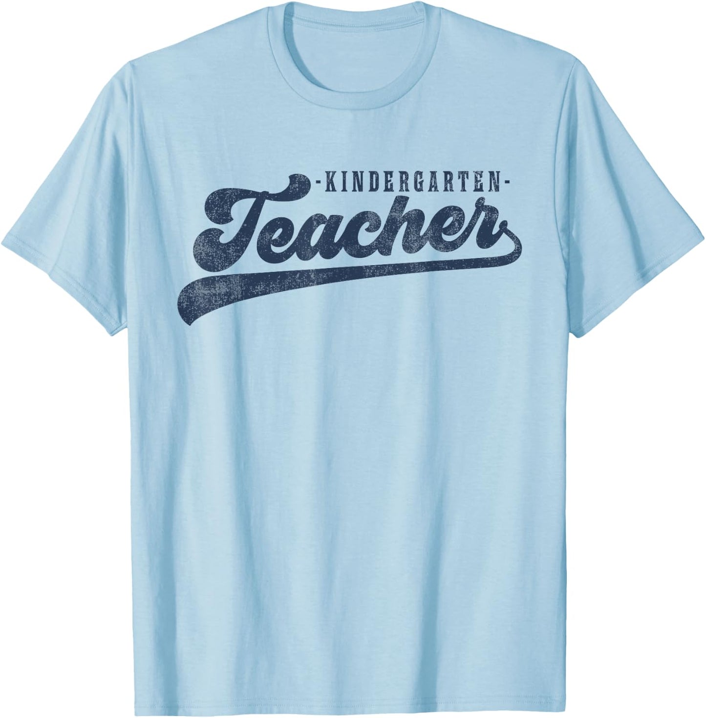 Kindergarten Teacher Vintage Graphic Kindergarten Teacher T-Shirt - T-Shirt | Light Blue