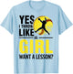 Softball Yes I Throw Like Girl Teen Women Funny Graphic T-Shirt - T-Shirt | Light Blue
