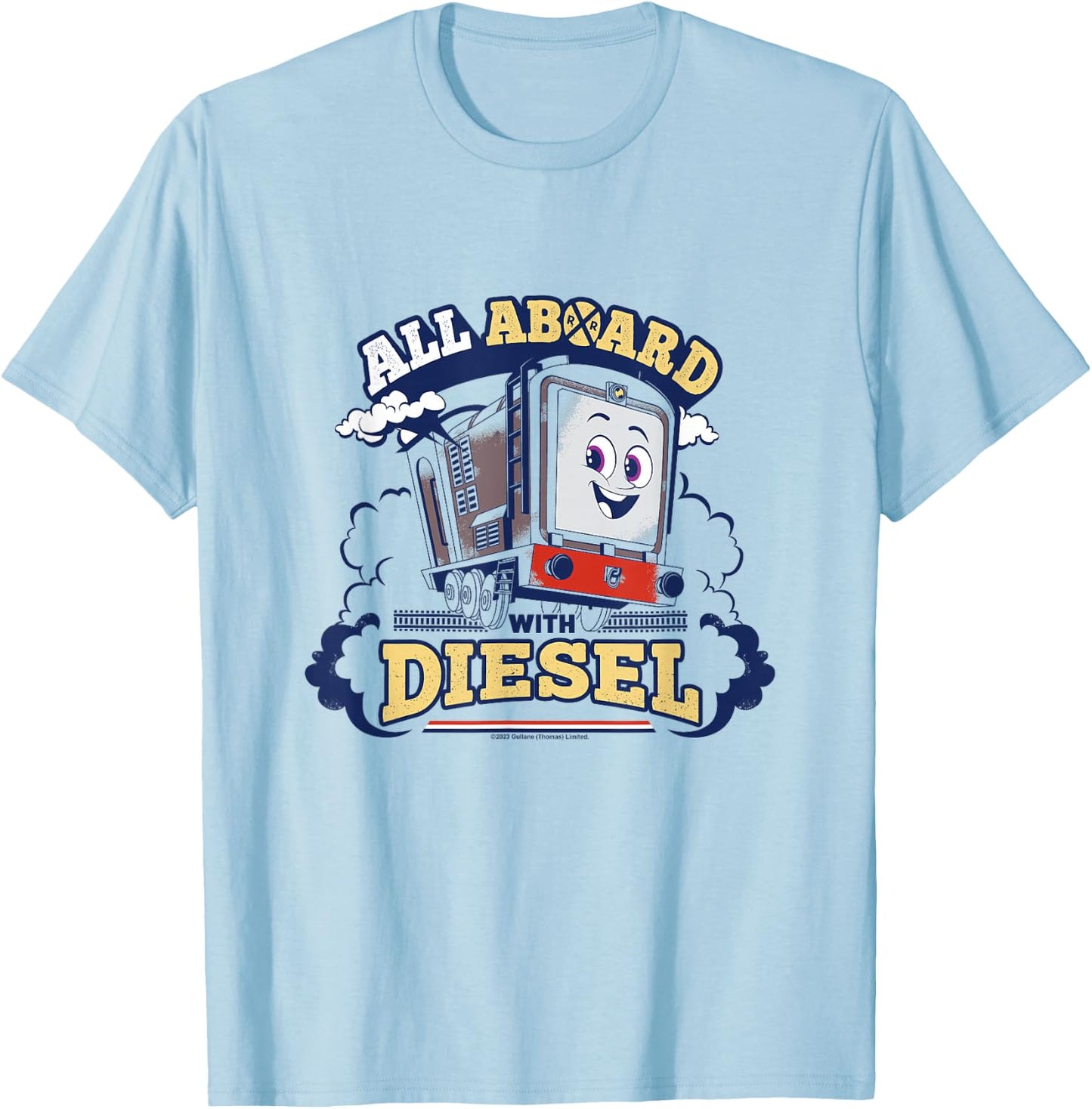 Thomas & Friends - All on Board with Diesel T-Shirt - T-Shirt | Light Blue