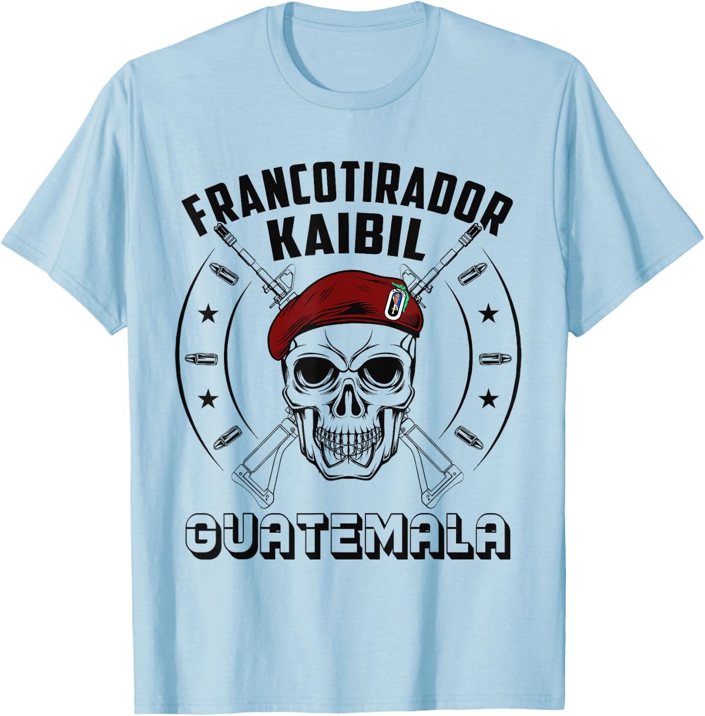 Francotirador Kaibil Guatemala Fuerzas Especiales T-Shirt - T-Shirt | Light Blue
