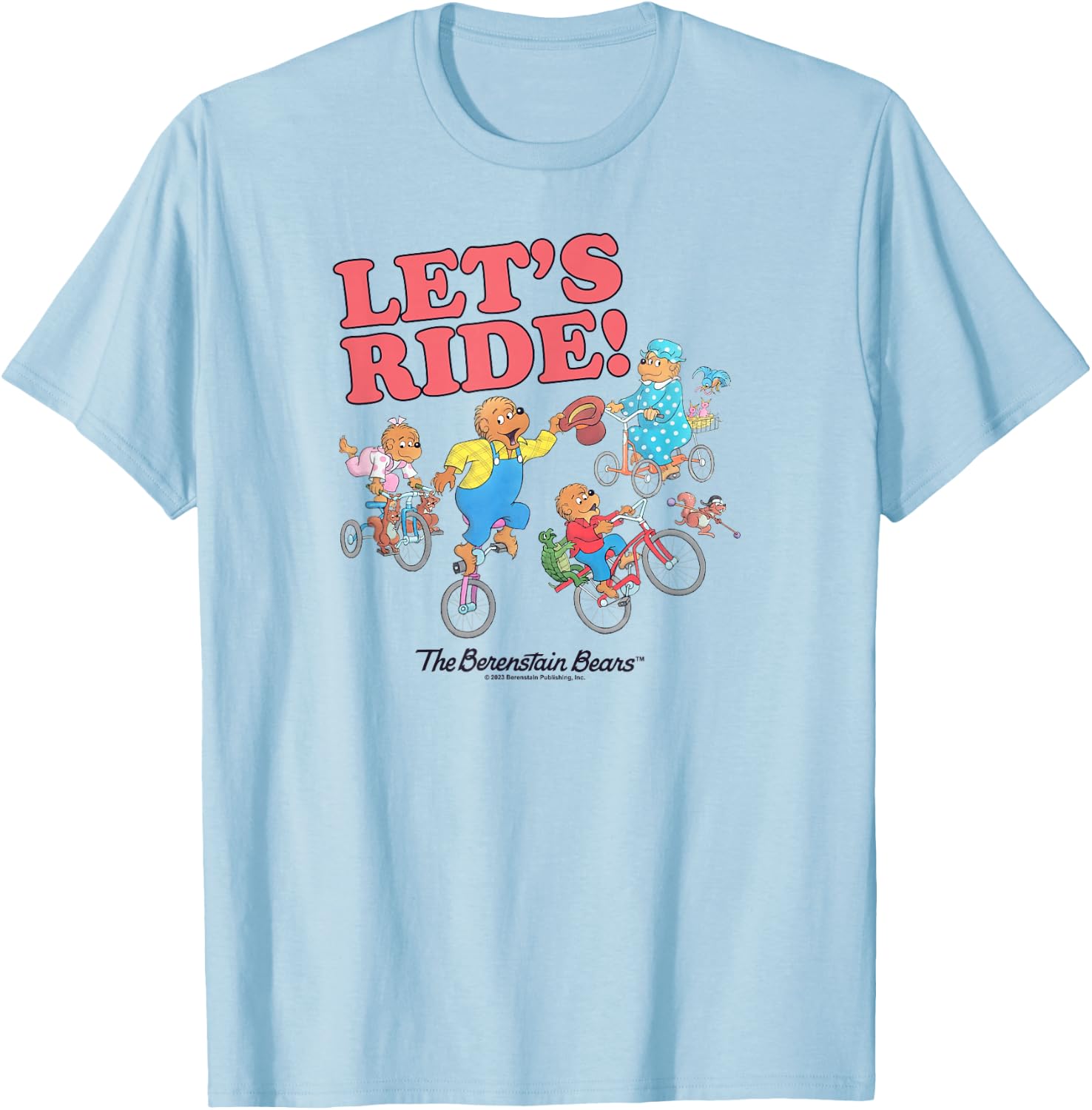 The Berenstain Bears The Berenstain Bears Let's Ride T-Shirt - T-Shirt | Light Blue