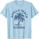 Vintage Apollo Beach Florida Palm Tree FL Retro Men Women Kids T-Shirt - T-Shirt | Light Blue