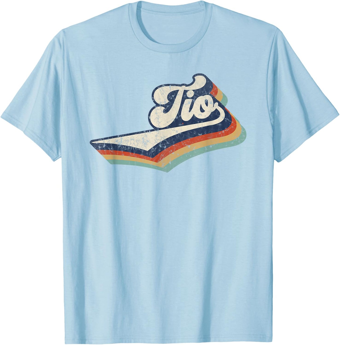 Retro Cute Tio Best Tio Ever Birthday Idea T-Shirt - T-Shirt | Light Blue