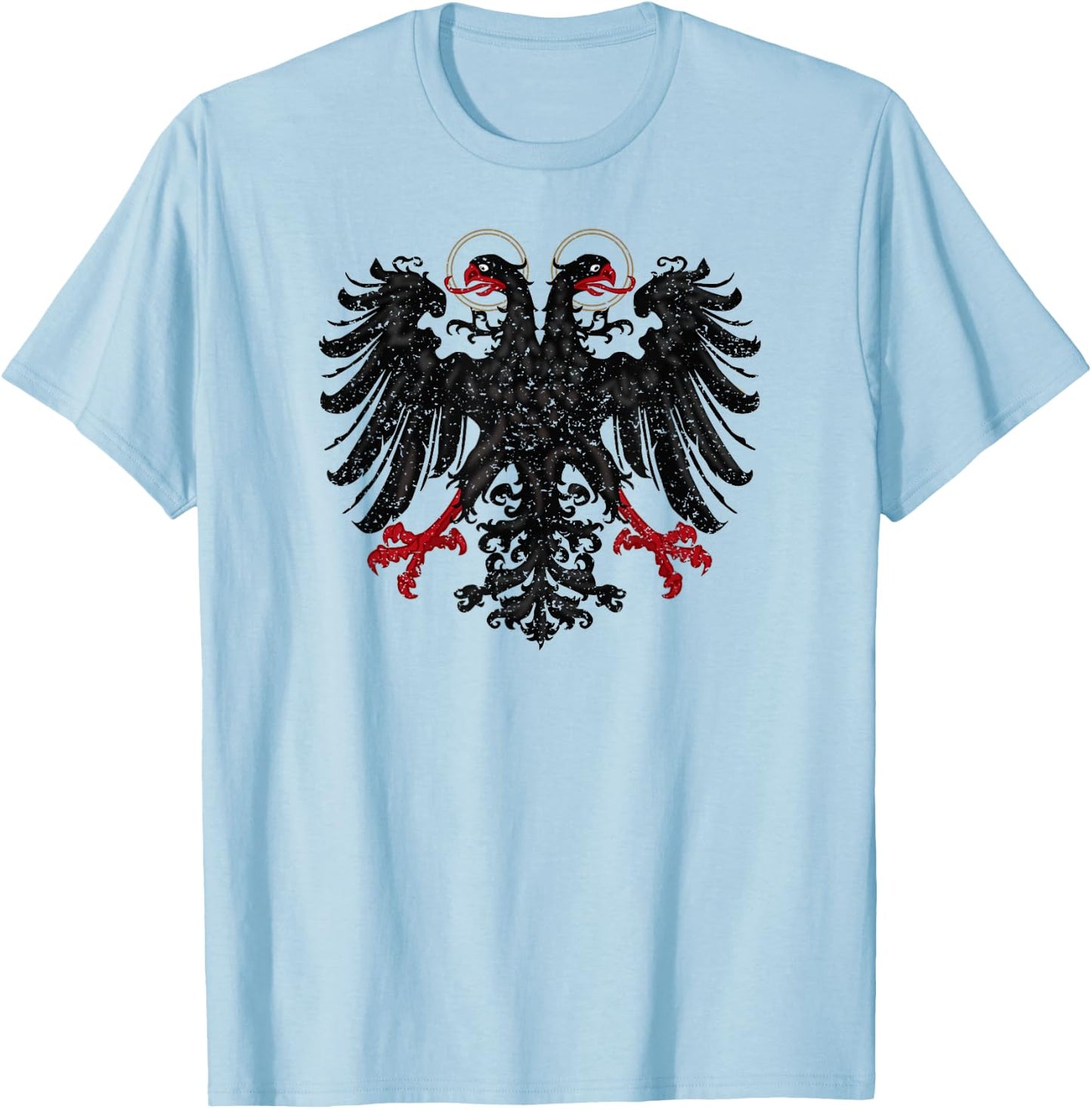 Holy Roman Banner Flag Double Headed Eagle T-Shirt - T-Shirt | Light Blue