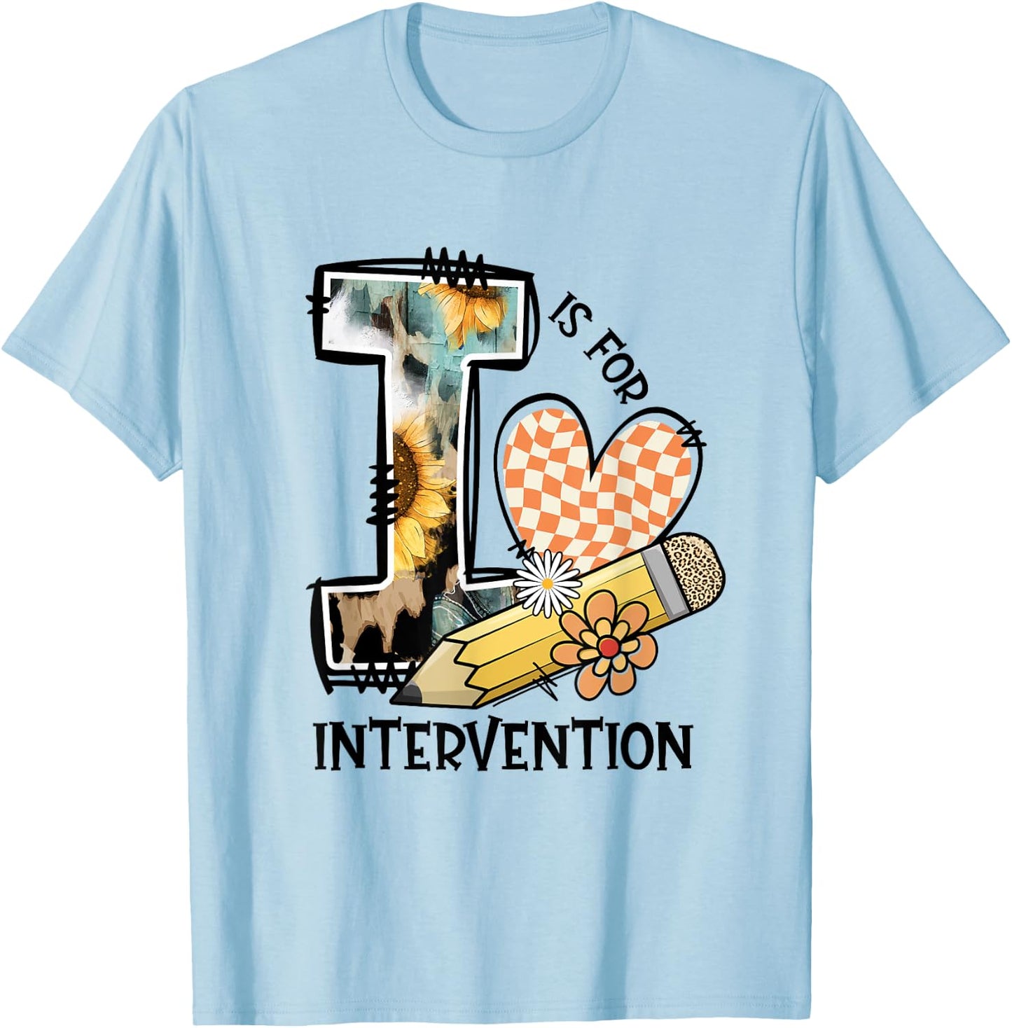 RTI Team T Response I Is For Intervention Back To School T-Shirt - T-Shirt | Light Blue