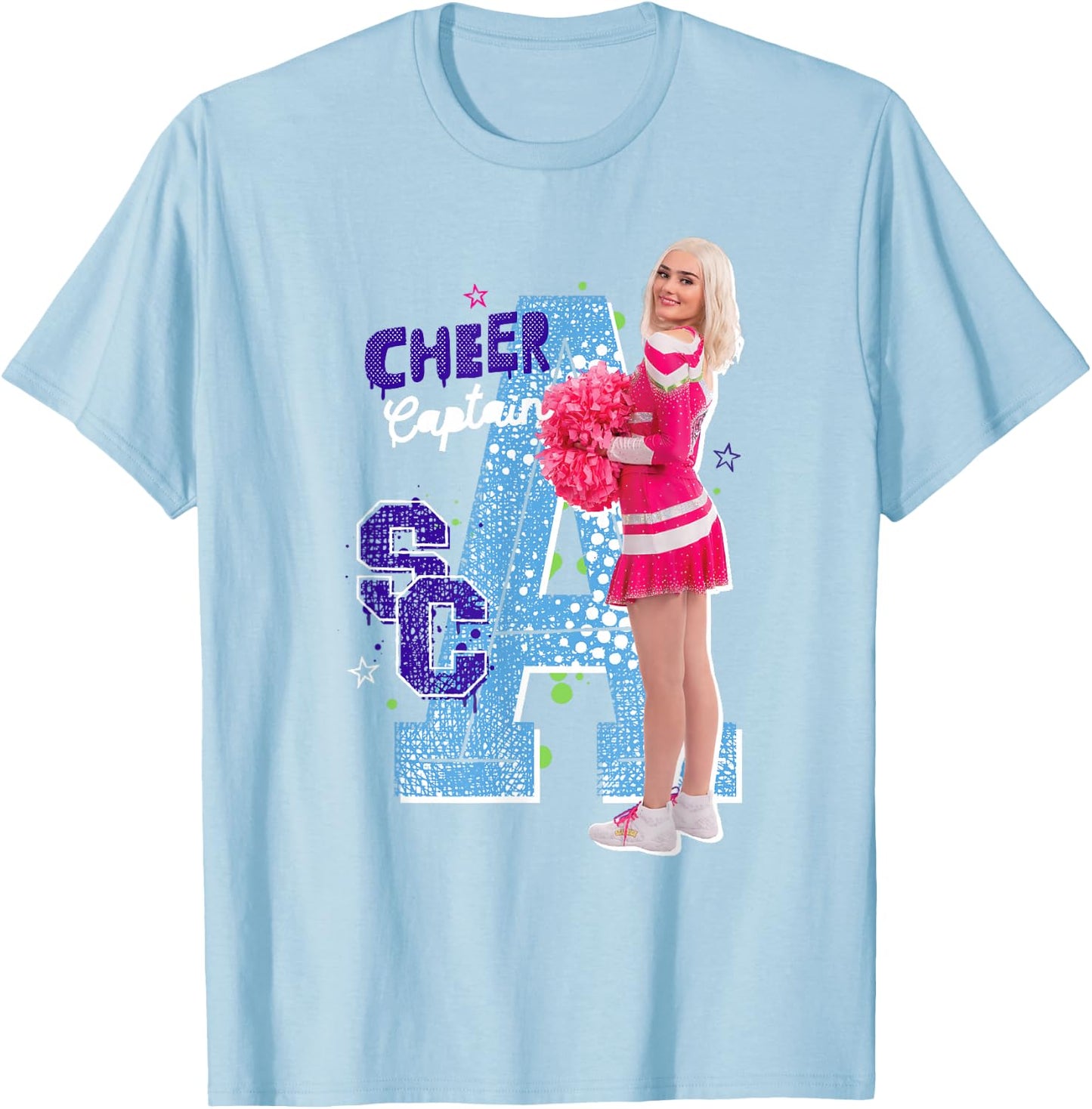 Disney Zombies Addison Cheer Captain C1 T-Shirt - T-Shirt | Light Blue