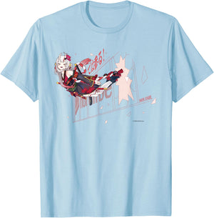 【Nakiri Ayame】 Holo no Graffiti Greatest Moments Small T-Shirt - T-Shirt | Light Blue