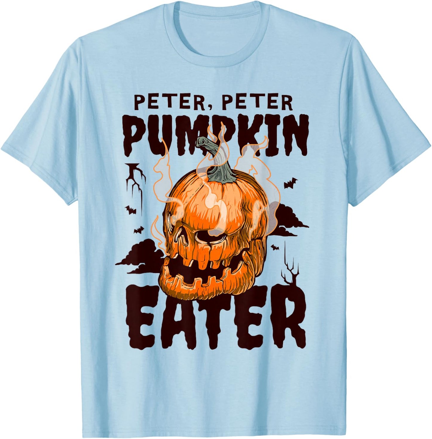 Spooky Halloween Cooking Peter Pumpkin Eater T-Shirt - T-Shirt | Light Blue